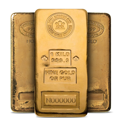 Kilo Gold Bar (32.15 oz) from Refiners on the LBMA Good Delivery List (w/Assay Card)